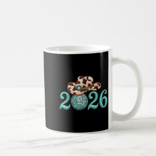 New Years Eve Party Supplies 2026 Western Nk Cowgi Kaffeetasse (Rechts)