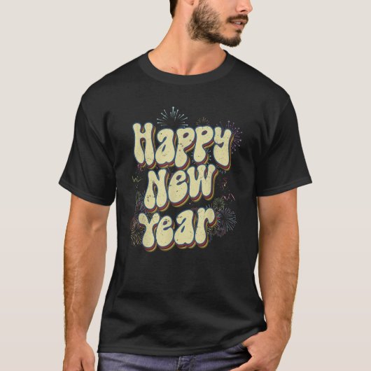 New Years Eve Party Supplies NYE 2025 Happy New Ye T-Shirt (Vorderseite)