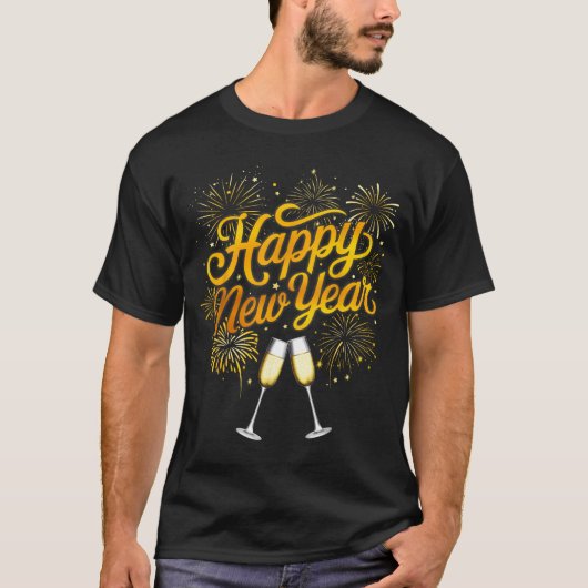 New Years Eve Party Supplies Nye 2026 Happy New Ye T-Shirt (Vorderseite)