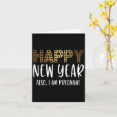 New Years Eve Pregnancy Announcement Also Im Pregn Karte (Gelbe Blume)