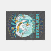 New Years Goose 2026 Celebration Fun  Fleecedecke (Vorderseite (Horizontal))