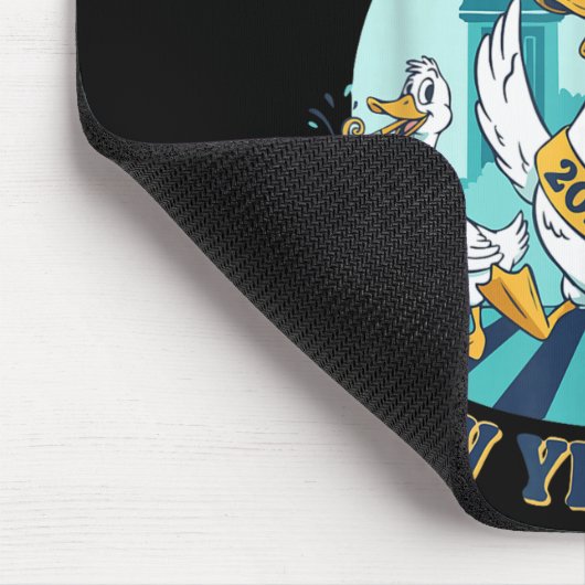 New Years Goose 2026 Celebration Fun  Mousepad (Ecke)