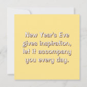 New Year's greeting card with a horse (Rückseite)