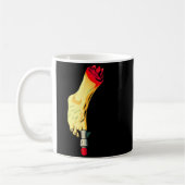 New Years Missile Toe Funny Mistletoe Holiday Kaffeetasse (Links)