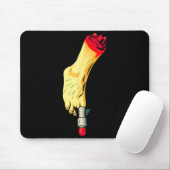 New Years Missile Toe Funny Mistletoe Holiday Mousepad (Mit Mouse)