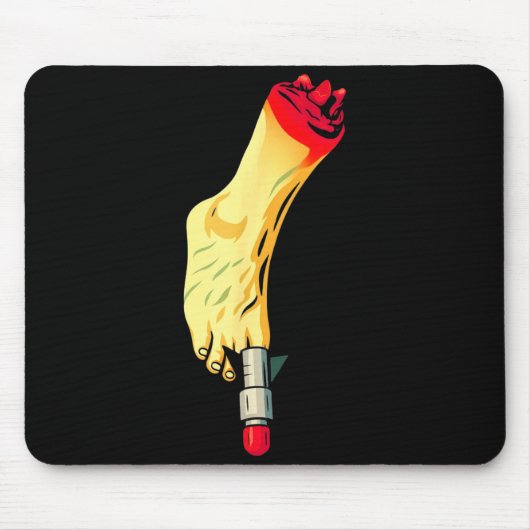 New Years Missile Toe Funny Mistletoe Holiday Mousepad (Vorne)