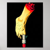 New Years Missile Toe Funny Mistletoe Holiday  Poster (Vorne)