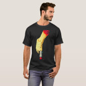 New Years Missile Toe Funny Mistletoe Holiday  T-Shirt (Vorne ganz)