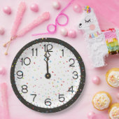 New Years Mitternacht-Uhr-Party Pappteller (Party)