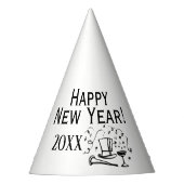 New Years Party Hat Partyhütchen (Vorderseite)
