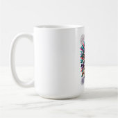 New Year's Party Horn T-Shirt, Confetti Burst Kaffeetasse (Links)