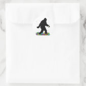 New Years Party Sasquatch Runder Aufkleber (Tasche)
