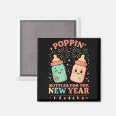 New Years Shirt, Nurse Png Bottles For The New Yea Magnet (Vorderseite/Rückseite)