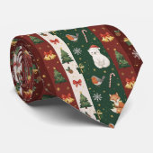 New Year's texture of fabric and packaging, bears Krawatte (Gerollt)