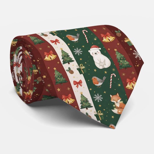 New Year's texture of fabric and packaging, bears Krawatte (Gerollt)