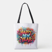 New Years Tote Bag Tasche (Rückseite)