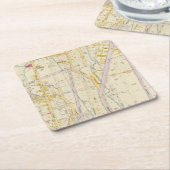 New York 10 Rechteckiger Pappuntersetzer (angewinkelt)