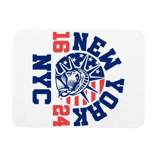 New York 1624 Magnet (Horizontal)