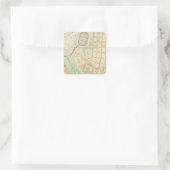 New York 17 Quadratischer Aufkleber (Tasche)