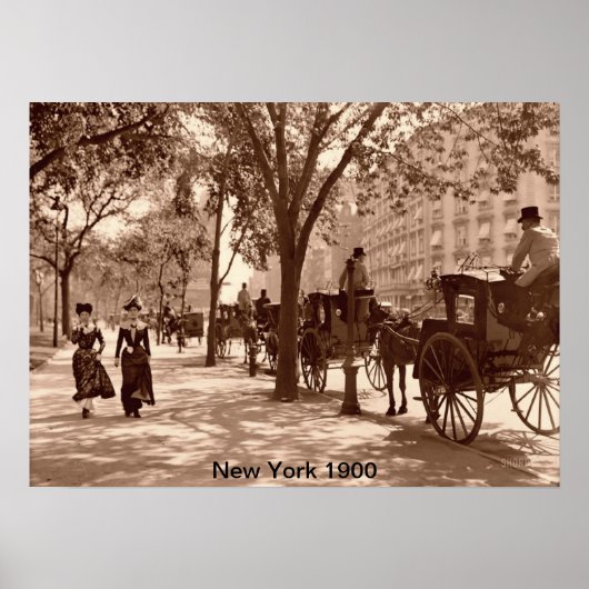 New York 1900 Print Poster (Vorne)
