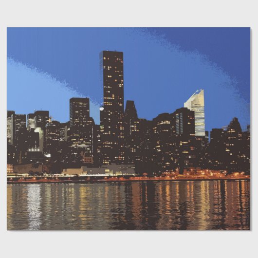 New York 2001 Geschenkpapier (Flach)