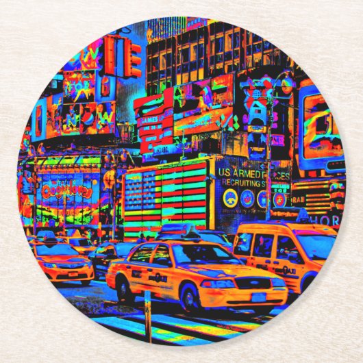 New York_2015_0601 Runder Pappuntersetzer (Vorderseite)