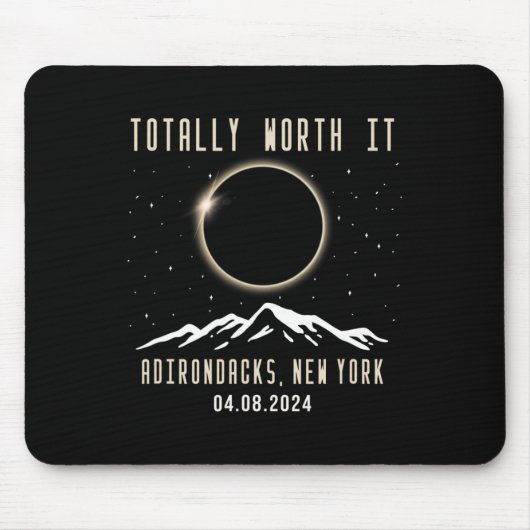 New York 2024 Total Solar Eclipse 1 Mousepad (Vorne)