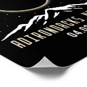 New York 2024 Total Solar Eclipse 1 Poster (Ecke)