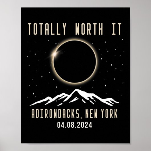 New York 2024 Total Solar Eclipse 1 Poster (Vorne)