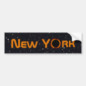 New York 2024 Total Solar Eclipse Autoaufkleber (Vorne)