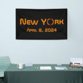 New York 2024 Total Solar Eclipse Banner (Messeveranstaltung)