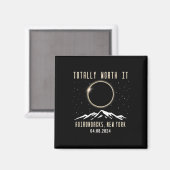New York 2024 Total Solar Eclipse Magnet (Vorderseite/Rückseite)