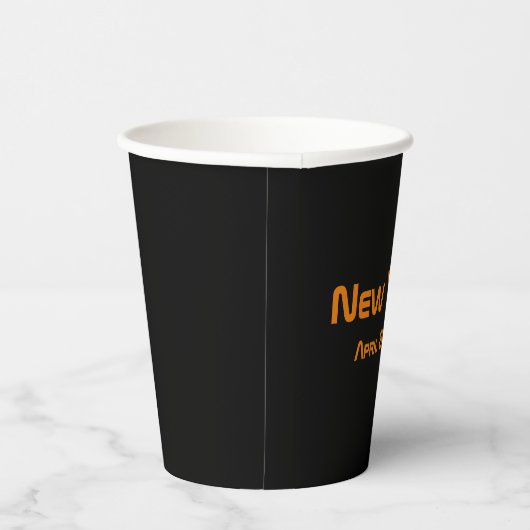 New York 2024 Total Solar Eclipse Pappbecher (Rechts)