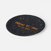 New York 2024 Total Solar Eclipse Pappteller (Schrägansicht)