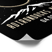 New York 2024 Total Solar Eclipse Poster (Ecke)