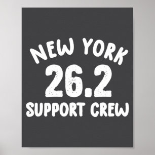 New York 26 2 Suprt Crew Marathon Laufbekleidung Poster