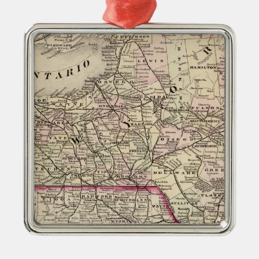 New York 35 Silbernes Ornament (Vorne)