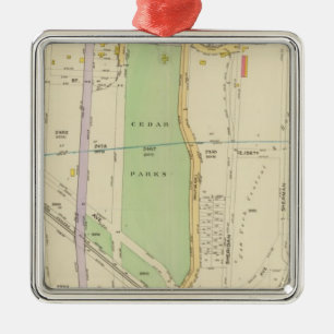 New York 37 Silbernes Ornament