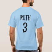 NEW YORK #3 MÄNNER CHAMPION 3/4 SLEEVE RAGLAN T-Shirt (Rückseite)