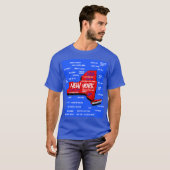 New York 3d Map Design T - Shirt (Vorne ganz)
