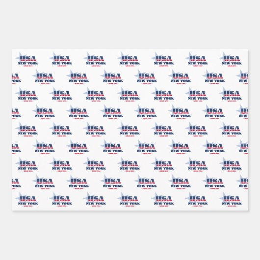 New York, 50 Staaten, Liberty Bell Geschenkpapier Set (Vorderseite)