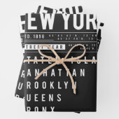 New York 5 Boroughs Geschenkpapier Set (Beispiel)