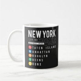 New York 5 Boroughs Kaffeetasse