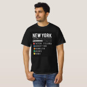 New York 5 Boroughs T-Shirt (Vorne ganz)