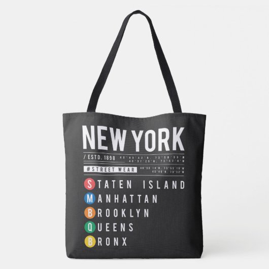 New York 5 Boroughs Tasche (Rückseite)