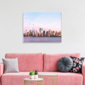New York Abend Skyline Leinwanddruck (Insitu (Wohnzimmer))