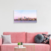 New York Abend Skyline Leinwanddruck (Insitu (Wohnzimmer))
