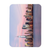 New York Abend Skyline Magnet (Vertikal)