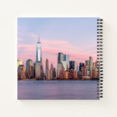 New York Abend Skyline Notizblock (Rückseite)