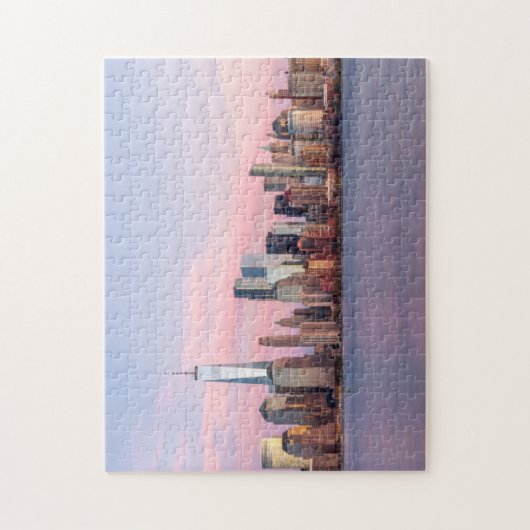 New York Abend Skyline Puzzle (Vertikal)